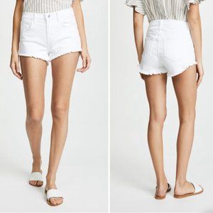 L'AGENCE Size 25 Womens Zoe Perfect Fit White Denim Jean Shorts